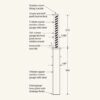 RT 114 670 Heavy Duty Round Powder Coated Steel Telescopic Bollard1
